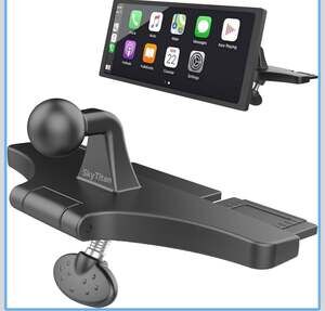 CD Slot Car Mount for Portable CarPlay Screens 17mm Ball Part